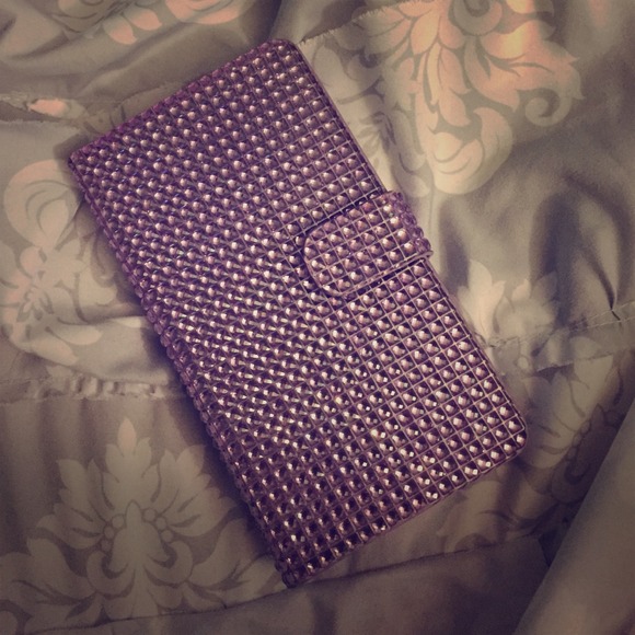 Lavender sparkly Note 3 wallet case