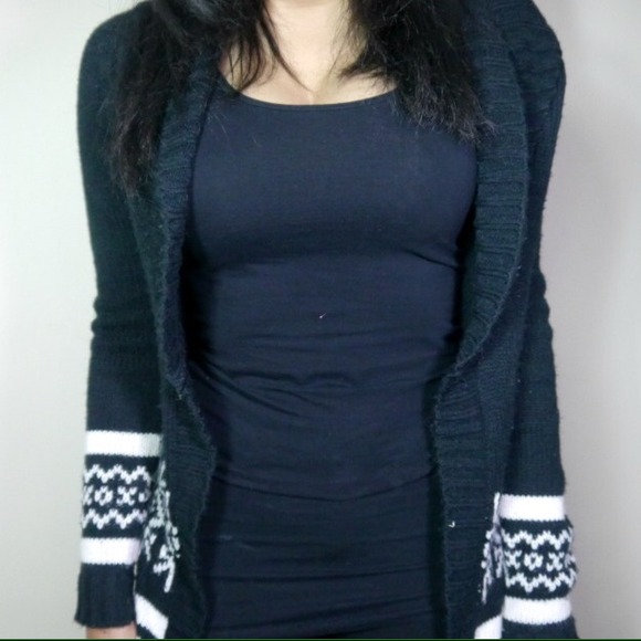Long knit sweater