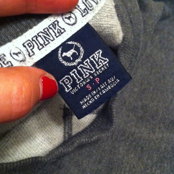 PINK Victoria's Secret Tops - Dark grey PINK VS 3/4 sleeve Sweatshirt