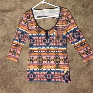 Tribal Pattern Shirt - Pac Sun