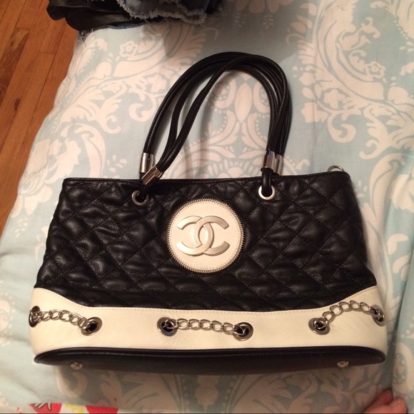 Black and white bag