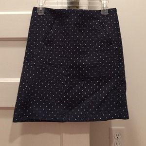 The Loft mini skirt w/polka dots
