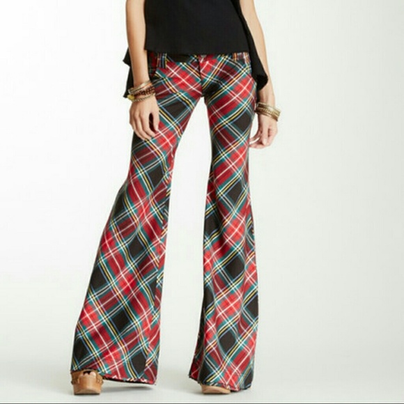 plaid flares