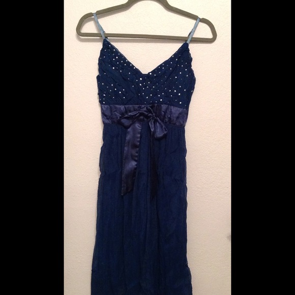 Teal cocktail dress - Picture 2 of 4