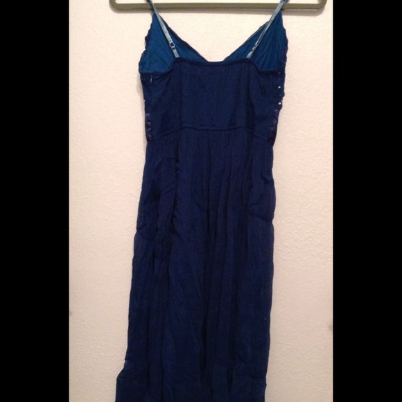 Teal cocktail dress - Picture 3 of 4