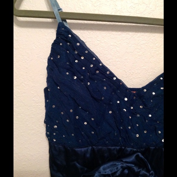 Teal cocktail dress - Picture 4 of 4