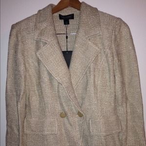 St. John gold knit gold jacket