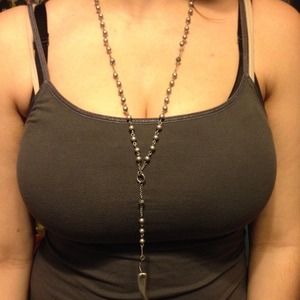 Rosary style tooth necklace