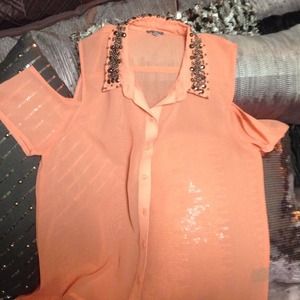 Charlotte Russe Coral Top 😍