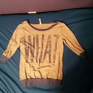 Blue what ever T shirt