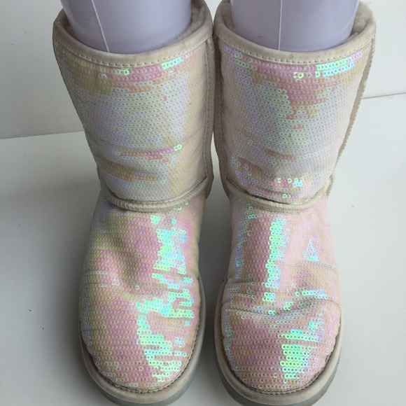 Ugg authentic 1003511 I DO' sparkles boots Sz 8 - Picture 3 of 4