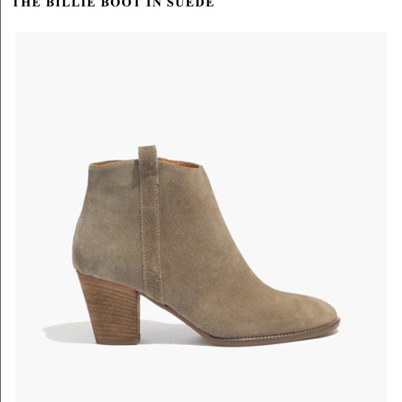 Madewell billie boot in suede sz.6 deep marsh - Picture 3 of 4