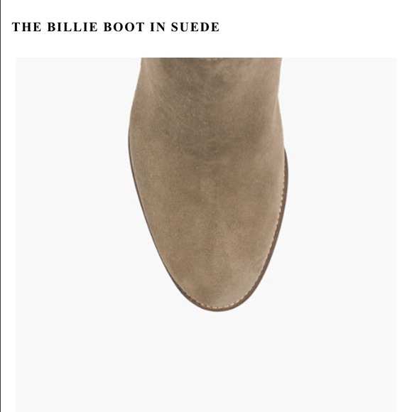 Madewell billie boot in suede sz.6 deep marsh - Picture 4 of 4