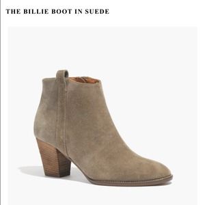 Madewell billie boot in suede sz.6 deep marsh
