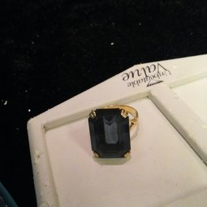Dark Blue Gem Ring