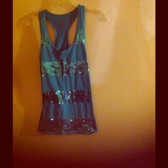 Blue sparkle Rue 21 tank top