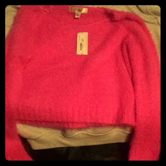 Pink fuzzy shirt