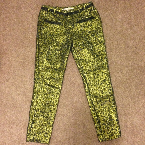 RACHEL Rachel Roy Pants - RACHEL Rachel Roy Metallic Brocade Pants