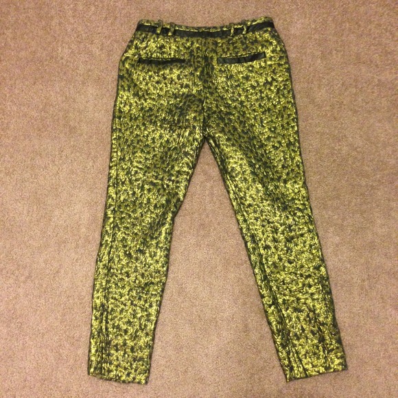 RACHEL Rachel Roy Metallic Brocade Pants - Picture 2 of 4