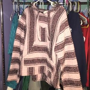 Pink and Black Drug Rug Hoodie
