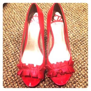 Fergalicious Red Frilly Pumps