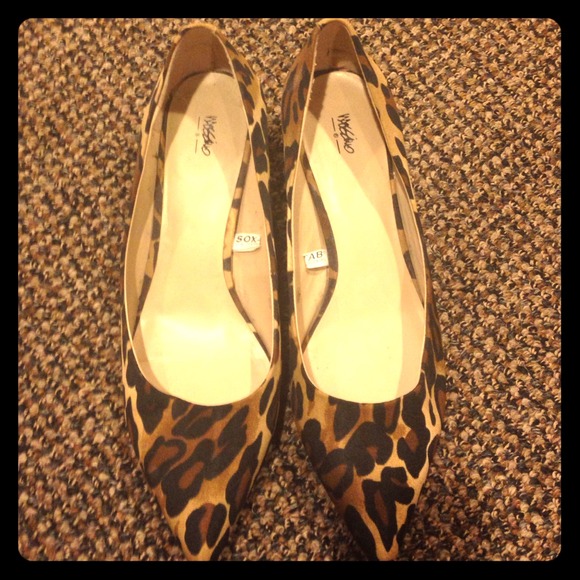 Cheetah kitten heels