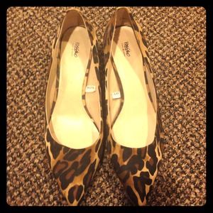 Cheetah kitten heels