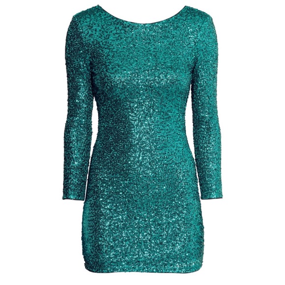 Green sequined Dress (small)