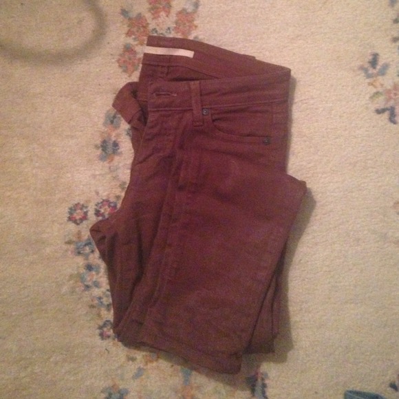 🎉🎉SOLD🎉🎉 Vince waxed jean in chestnut brown