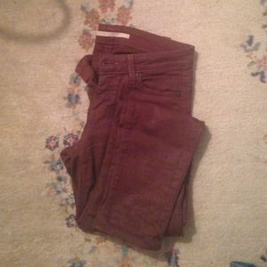 🎉🎉SOLD🎉🎉 Vince waxed jean in chestnut brown