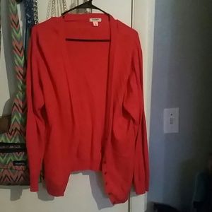 Orange Old Navy cardigan