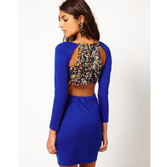 ASOS Dresses & Skirts - NWT ASOS Sequin Back Bodycon Dress