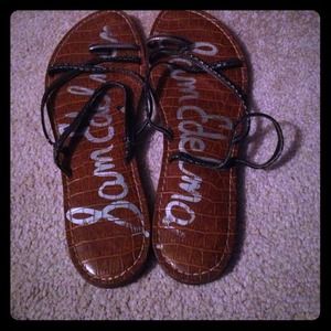 Snake print sandals