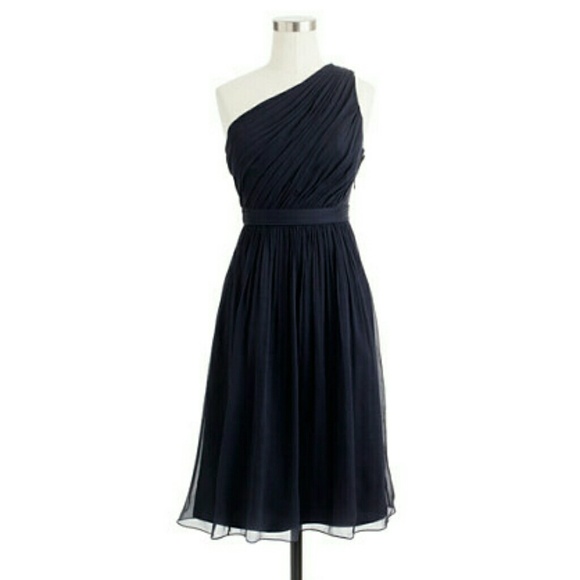 J. Crew | Dresses | J Crew Navy Kylie Silk Chiffon Dress