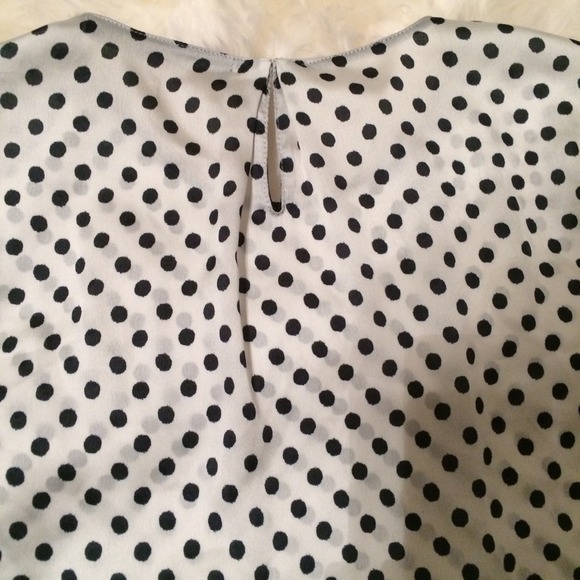 Zara Polkadot Midriff Shirt - Picture 3 of 3