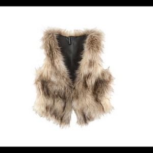 Faux fur vest
