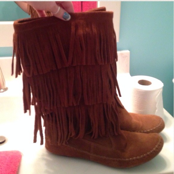 Lauren Conrad 3 Layer Fringe Boot
