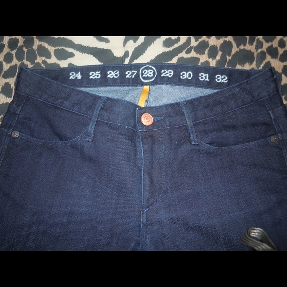 Earnest Sewn dark indigo boot cut jeans size 28