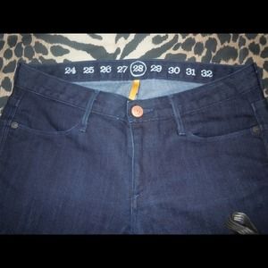 Earnest Sewn dark indigo boot cut jeans size 28