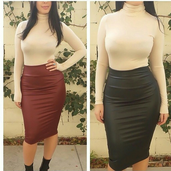 Black holiday faux skirt