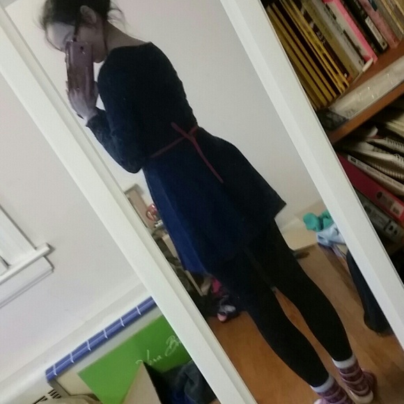 Navy Blue sweater dress - Picture 2 of 2