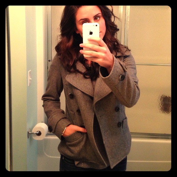 Topshop wool jacket grey never worn