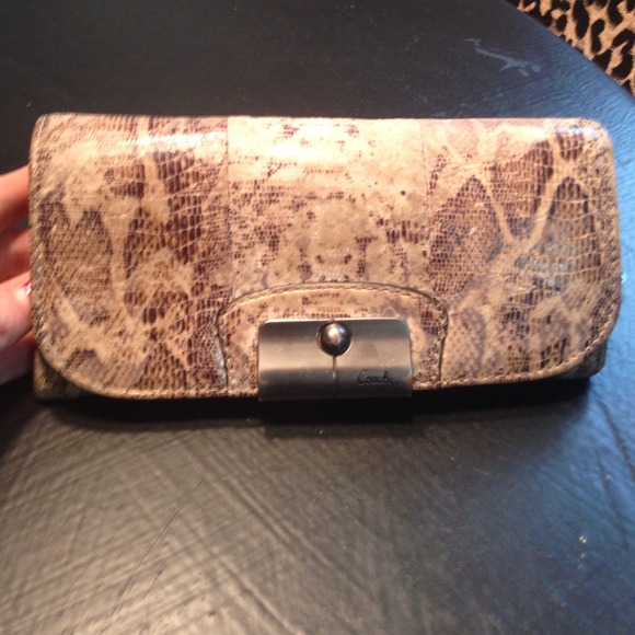 Snakeskin Coach wallet