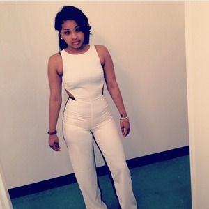all white romper
