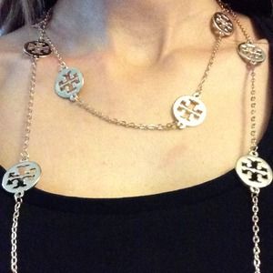 Long 18k gold plated necklace