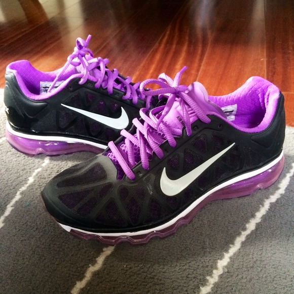 Nike Air Max+ black and purple