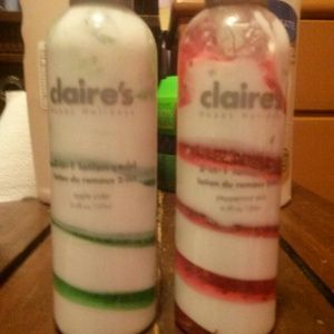 Claire's lotion with jel cream and star sparkles