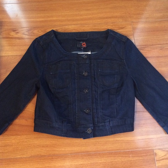 G By Guess Women Dark Wash Jacket.