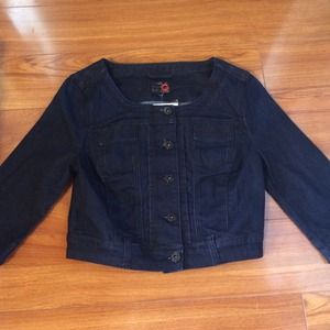 G By Guess Women Dark Wash Jacket.