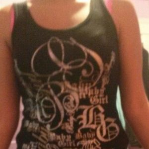 Beautiful black and gold tank top